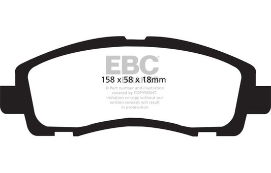 EBC 2009-2014 Acura TL 3.5 Redstuff Front Brake Pads DP31753C