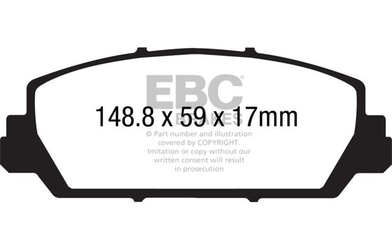 EBC 2012-2018 Acura RDX 3.5 Greenstuff Front Brake Pads DP21896