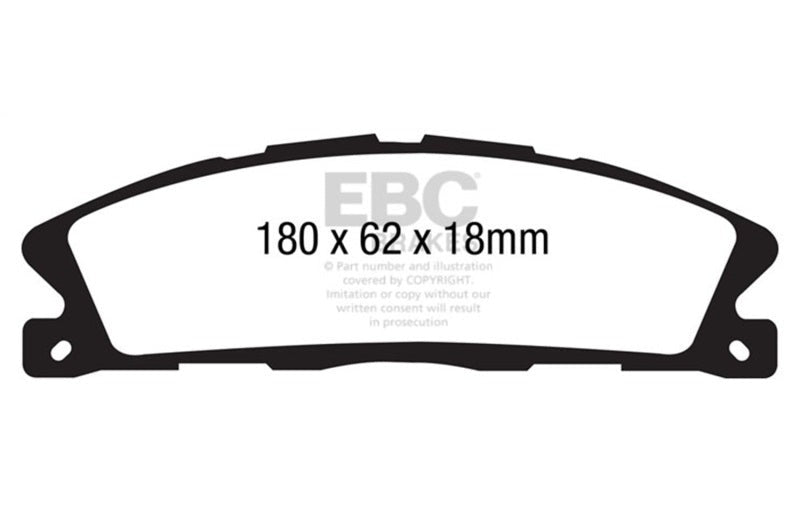 EBC 2013-2018 Ford Explorer 3.5 Twin Turbo 4WD Greenstuff Front Brake Pads DP61886