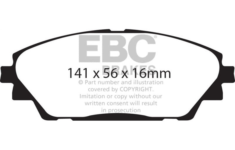 EBC 14+ Mazda 3 2.0 (Japan Build) Yellowstuff Front Brake Pads DP42185R