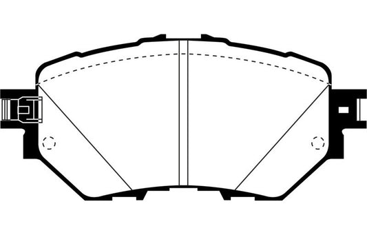 EBC 2014 and Newer Mazda 3 2.0 (Mexico Build) Redstuff Front Brake Pads DP33033C