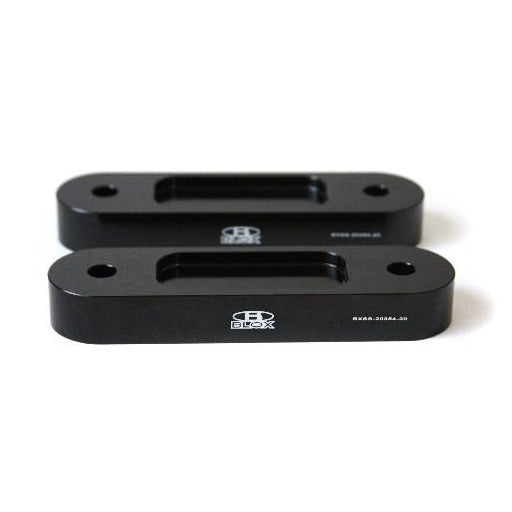 BLOX Honda S2000 Racing Front 20mm Thick Spacer Bump Steer Kit - Black (Lowered 1in and more) BXSS-20354-20-BK