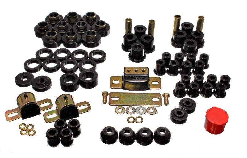 Energy Suspension for 80-86 Jeep CJ7 Black Hyper-Flex Bushing Set 2.18102G