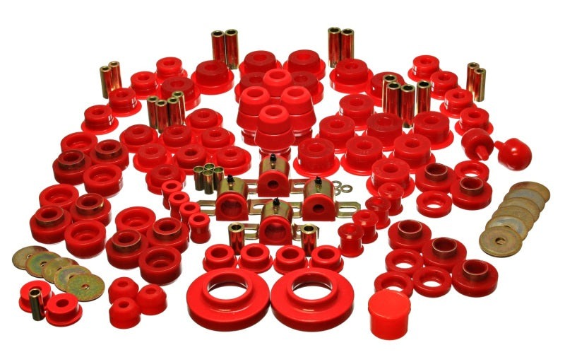 Energy Suspension for 97-06 Wrangler TJ Red Hyper-Flex Bushing Set 2.18107R