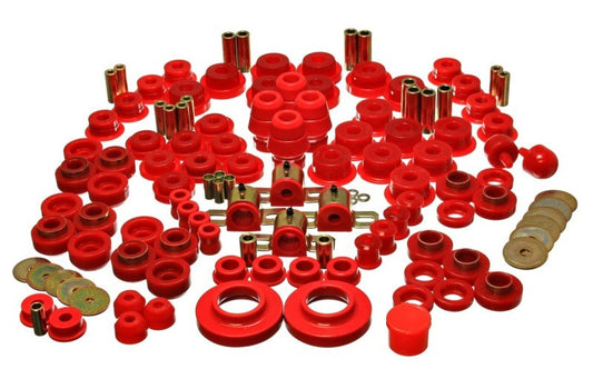 Energy Suspension for 1997-2006 Wrangler TJ Red Hyper-Flex Bushing Set 2.18107R