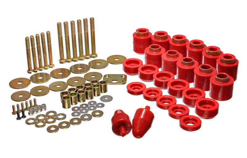 Energy Suspension 1in Body Lift Kit - Red 2.4108R