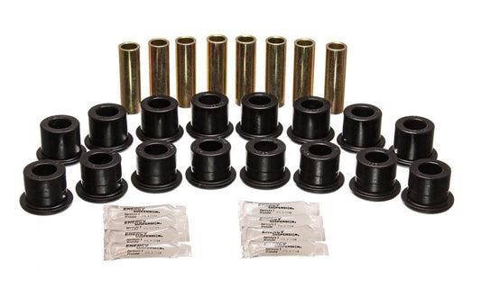 Energy Suspension for 1994-2006 Hummer H1 Black Front Rear Arm Bushing Set 3.3189G