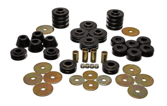 Energy Suspension for 1973-1995 K5 Blazer Black Body (cab) Mount Set 3.4105G