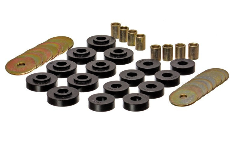 Energy Suspension for Corvette Roadster Body Mt Black Body Mount Set 3.4152G