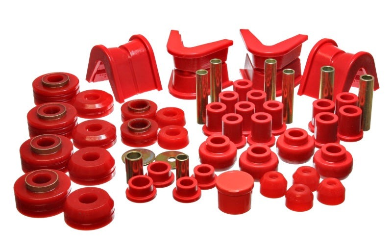 Energy Suspension for 73-79 F-150 Pickup 4WD Red Hyper-Flex Bushing Set 4.18107R
