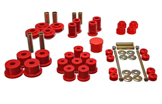 Energy Suspension for 1967-1973 Mustang Red Hyper-Flex Master Bushing Set 4.18111R