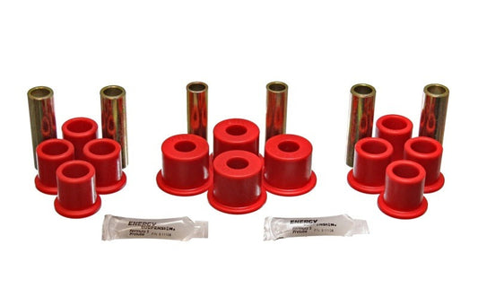 Energy Suspension for 8/1981-1996 Ford F100 Red Rear Leaf Spring Bushing Set 4.2122R