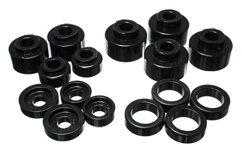 Energy Suspension for 99-07 Ford F-250/F-350 SD 2 Body Mount Set - Black 4.4120G