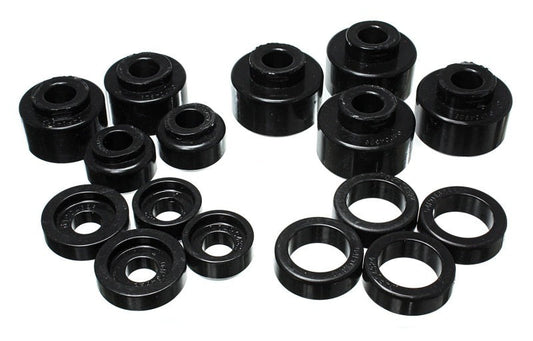 Energy Suspension for 1999-2007 Ford F-250/F-350 SD 2 Body Mount Set - Black 4.4120G