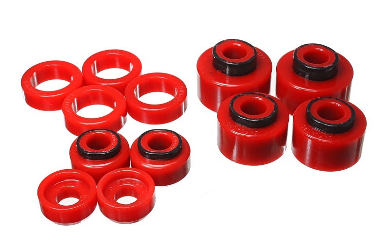 Energy Suspension for 05-07 Ford F-250/F-350 2/4WD Red Body Mount Set 4.4121R