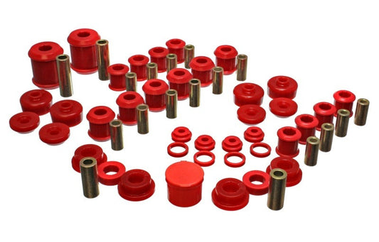 Energy Suspension for 1995-1999 Eclipse FWD Red Hyper-Flex Bushing Set 5.18107R