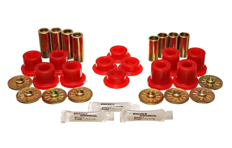 Energy Suspension for 92-02 Dodge Viper Red Front Arm Bushing Set 5.3125R