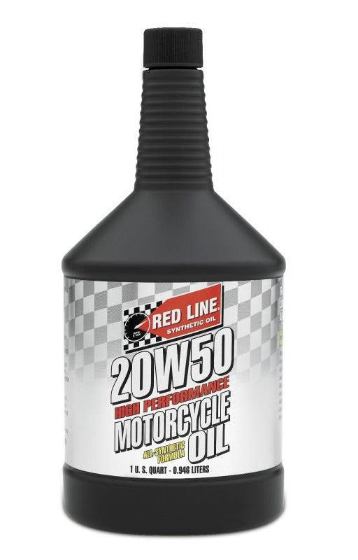 Red Line 42504 20W50 Motorcycle Oil - Quart (12 Pack)
