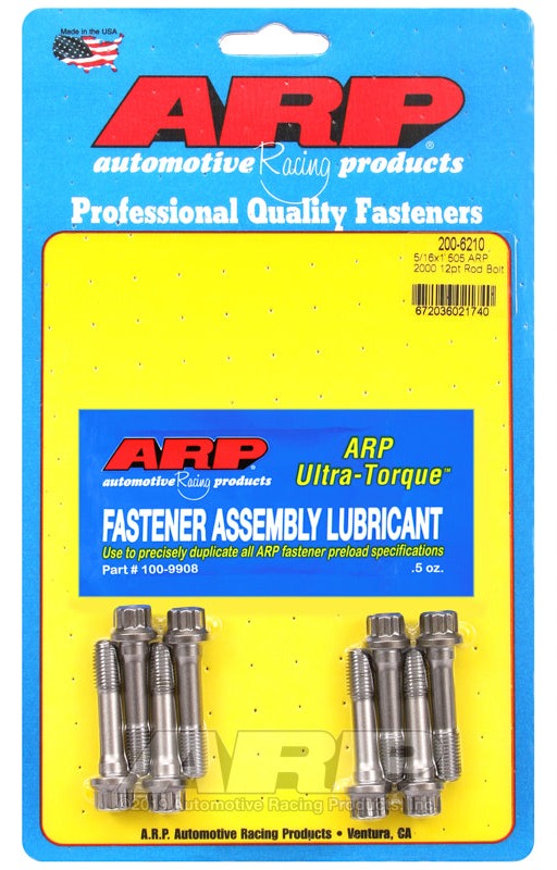 ARP 200-6210 General Replacement 5/16in x 1.505 ARP2000 Steel Rod Bolt Kit