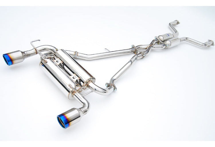 Invidia HS03IFXGID 03-08 Infiniti FX35 03-05 FX45 Gemini Rolled Titanium tip Cat-back Exhaust