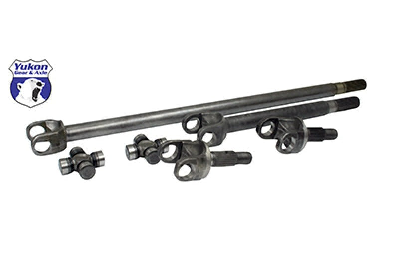Yukon Gear & Axle YA W24116 Front 4340 Chrome-Moly Replacement Axle Kit For 82-86 Dana 30 Jeep CJ