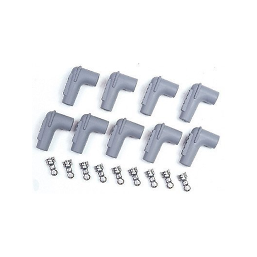MSD 8850 Spark Plug Boot & Terminal Kit 90 Deg HEI Gray