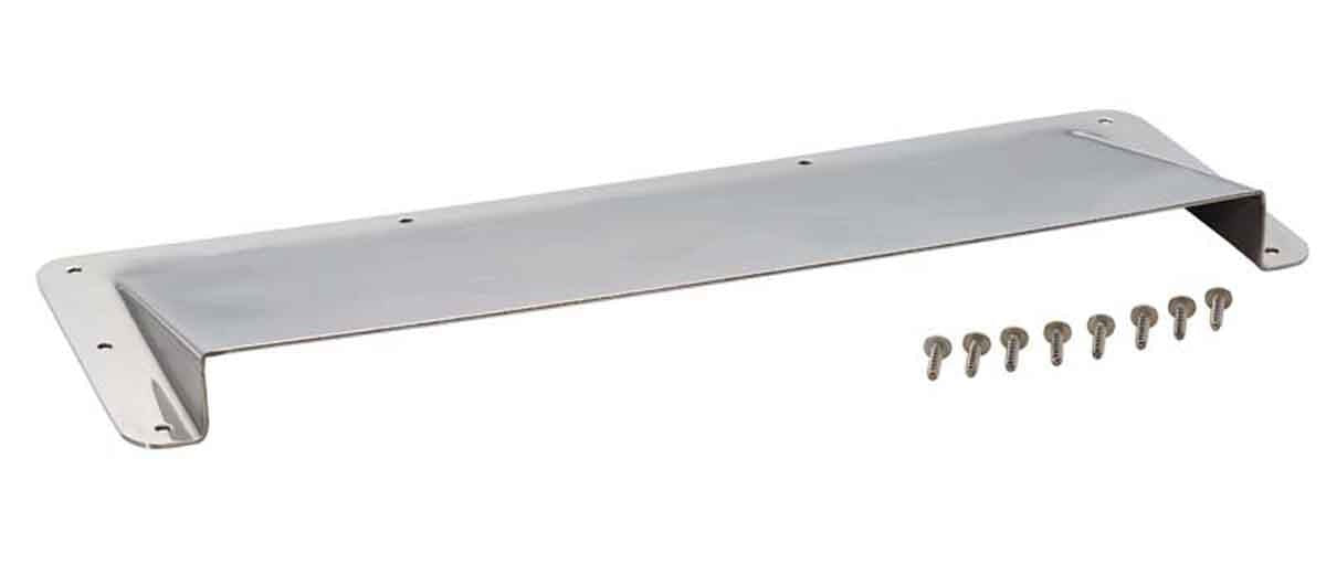 Kentrol 30507 Hood Vent Air Scoop for 1978-1995 Jeep CJ Wrangler YJ - Polished Silver