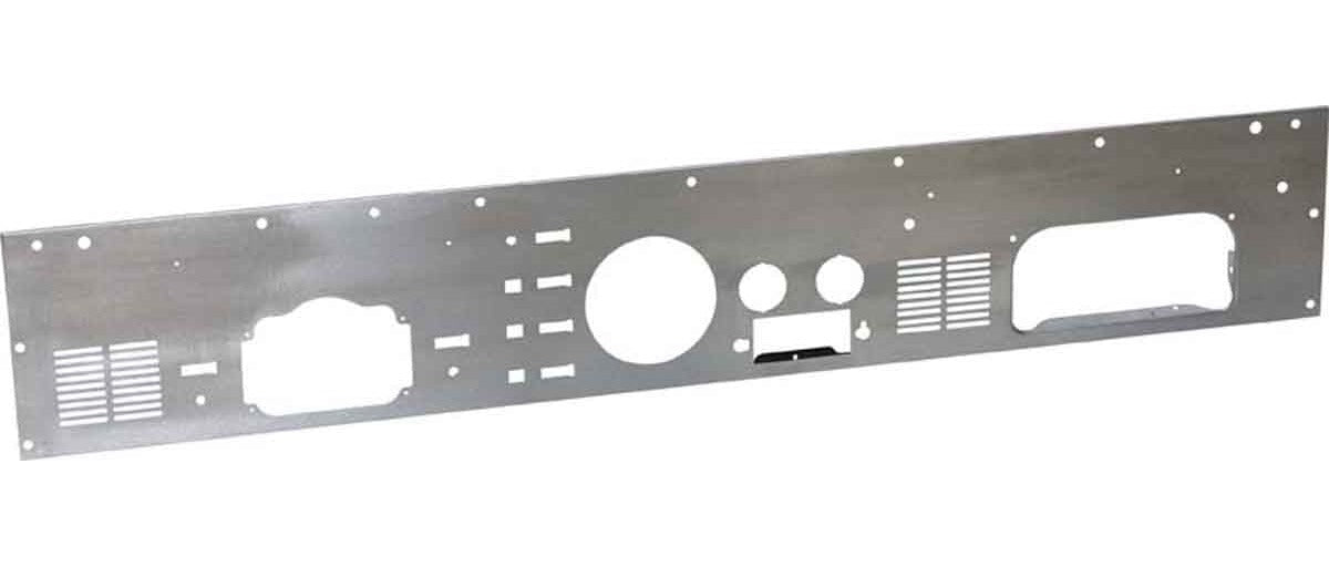 Kentrol 30565 Dash Panel with Radio Opening for 1977-1986 Jeep CJ5 CJ7 CJ8 - Polished Silver