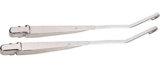Kentrol 30546 Windshield Wiper Arms Pair for 1997-2006 Jeep Wrangler TJ LJ - Polished Silver