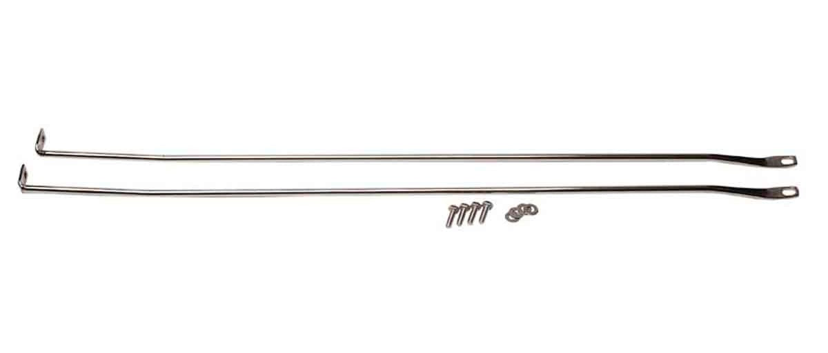 Kentrol 30529 Strut Rod Kit for 1997-2006 Jeep Wrangler TJ LJ - Polished Silver