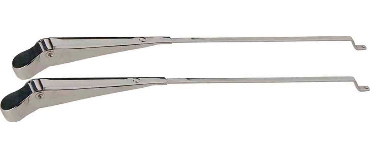 Kentrol 30544 Windshield Wiper Arms Pair for 1968-1986 Jeep CJ5 CJ7 CJ8 - Polished Silver