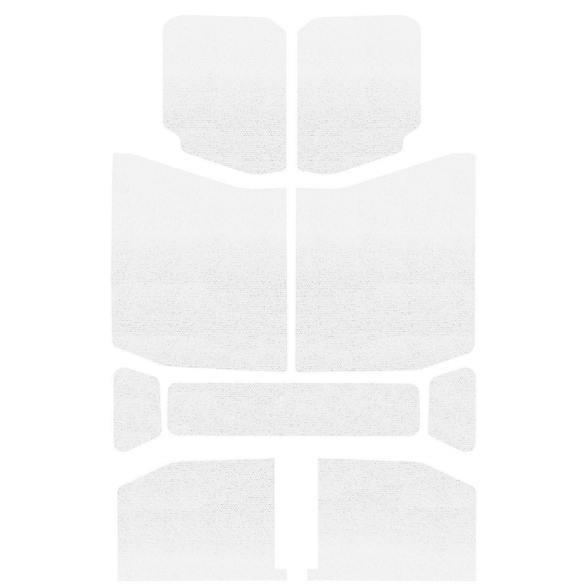 DEI for 2018-2023 Jeep Wrangler JL 4-Door Boom Mat Headliner - 9 Piece - White