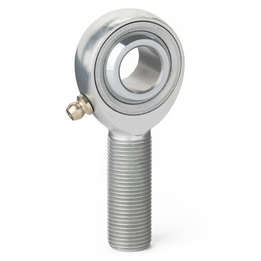 QA1 K Series 3-Pc Rod End - Male/Left Hand - .75in Bore x 3/4-16 w/Zerk - Carbon Steel