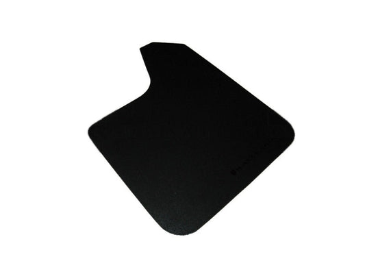 Rally Armor Basic Universal Mud Flap Black/Black Logo MF12-BAS-BLK