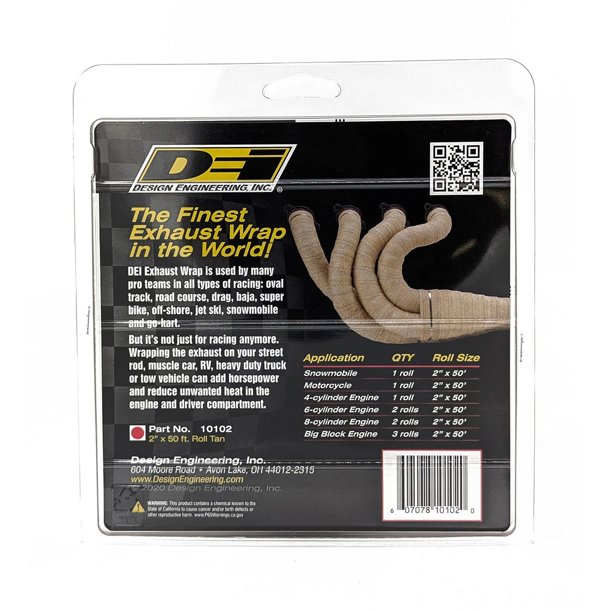 DEI Exhaust Wrap 2in x 50ft - Tan