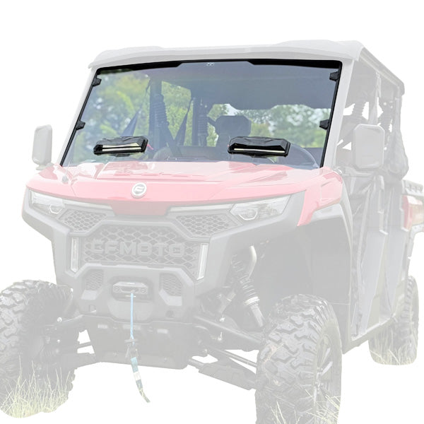 Seizmik 25+ CFMOTO U10/10 XL Pro Toolless Windshield - Hardcoated 50-553331KIT
