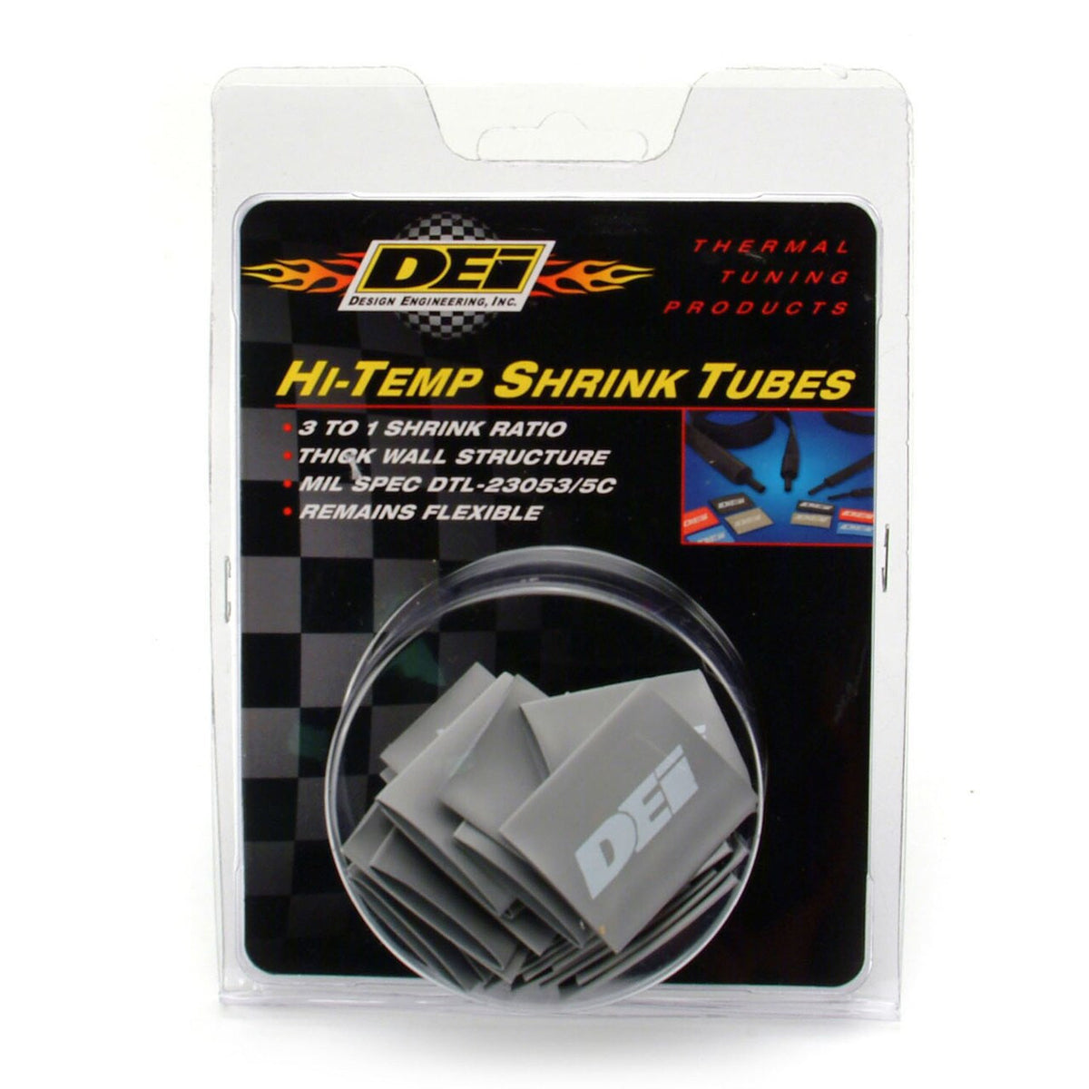 DEI Hi-Temp Shrink Tube 12mm x 1.5in - Gray