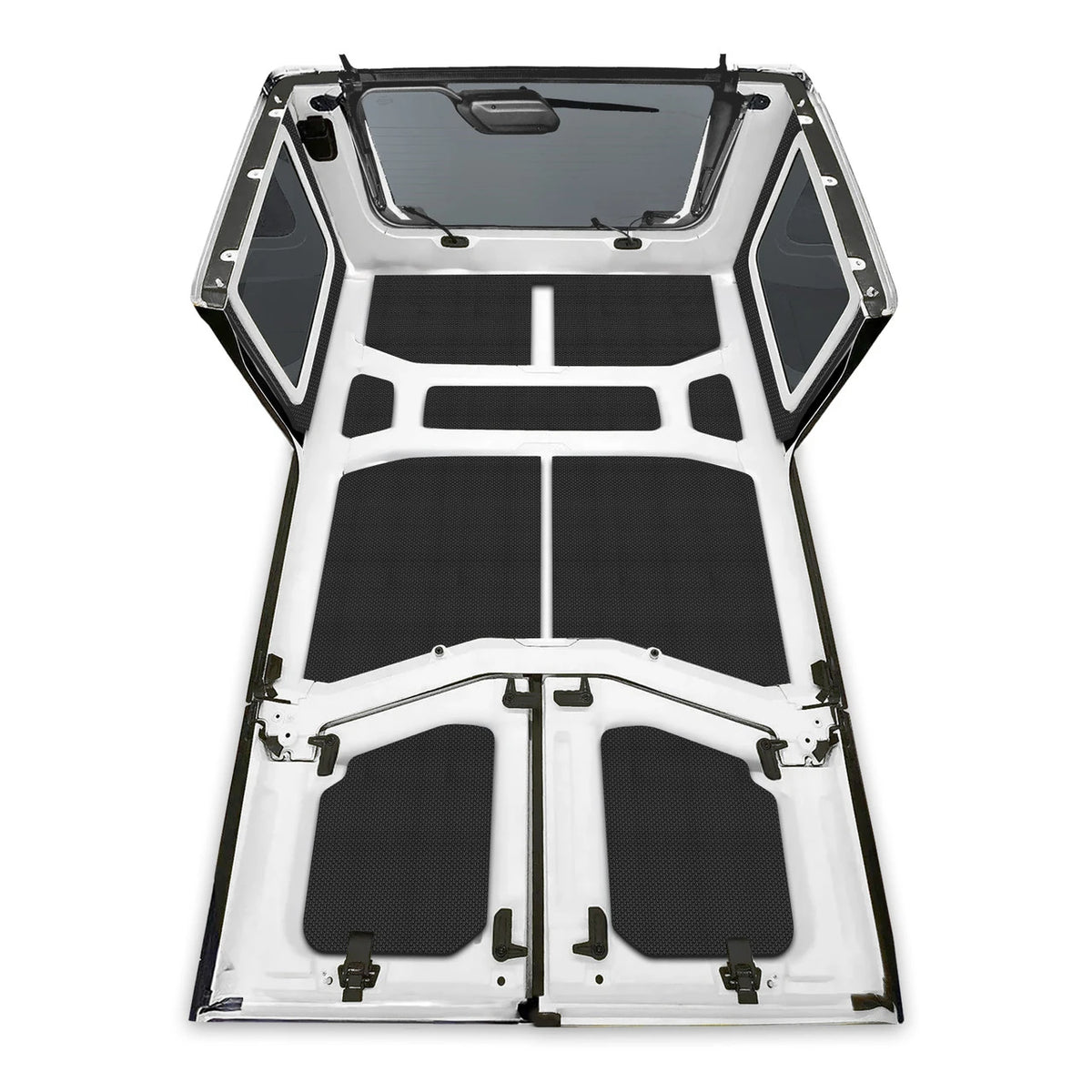 DEI for 2018-2023 Jeep Wrangler JL 4-Door Boom Mat Complete Headliner Kit - 13 Piece - Black