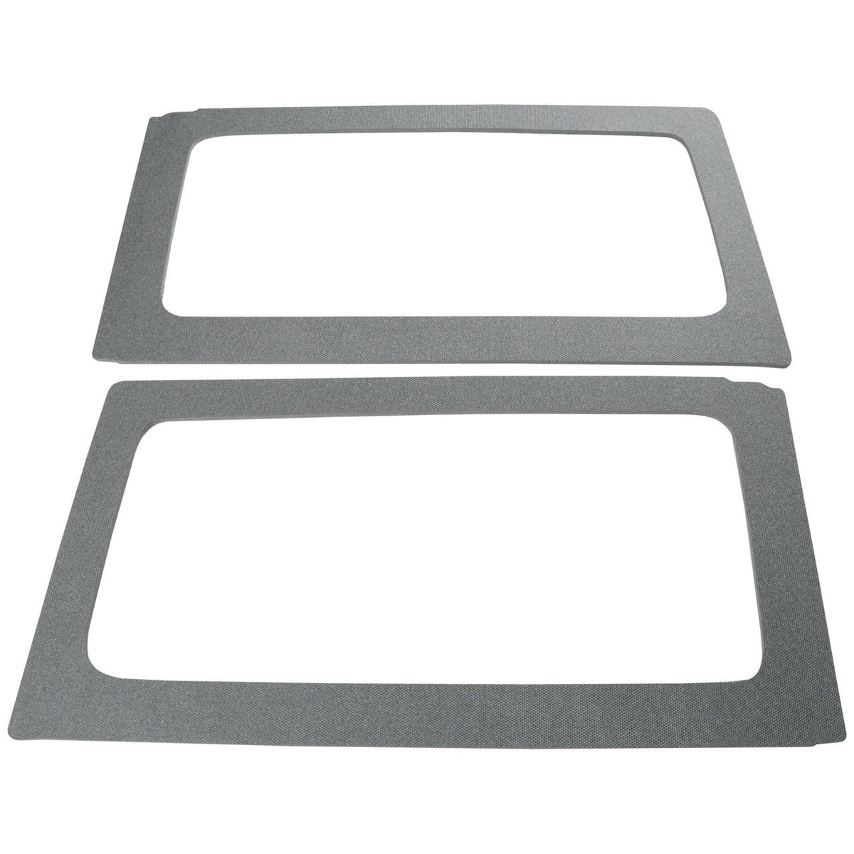 DEI for 2011-2018 Jeep Wrangler JK 2-Door Boom Mat Rear Side Window Trim - 2 Piece - Gray