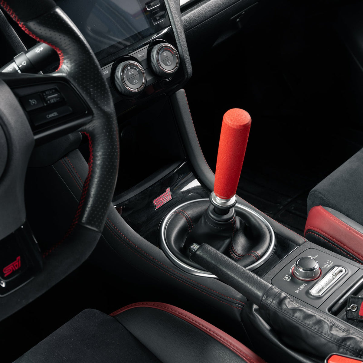 GrimmSpeed GRM380007 Tallboy Shift Knob Aluminum Black - M12x1.25