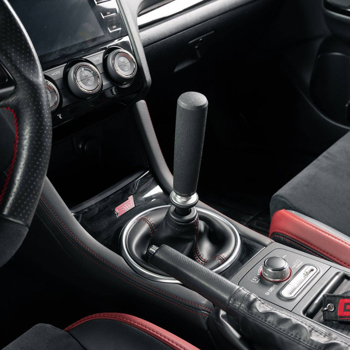 GrimmSpeed GRM380007 Tallboy Shift Knob Aluminum Black - M12x1.25