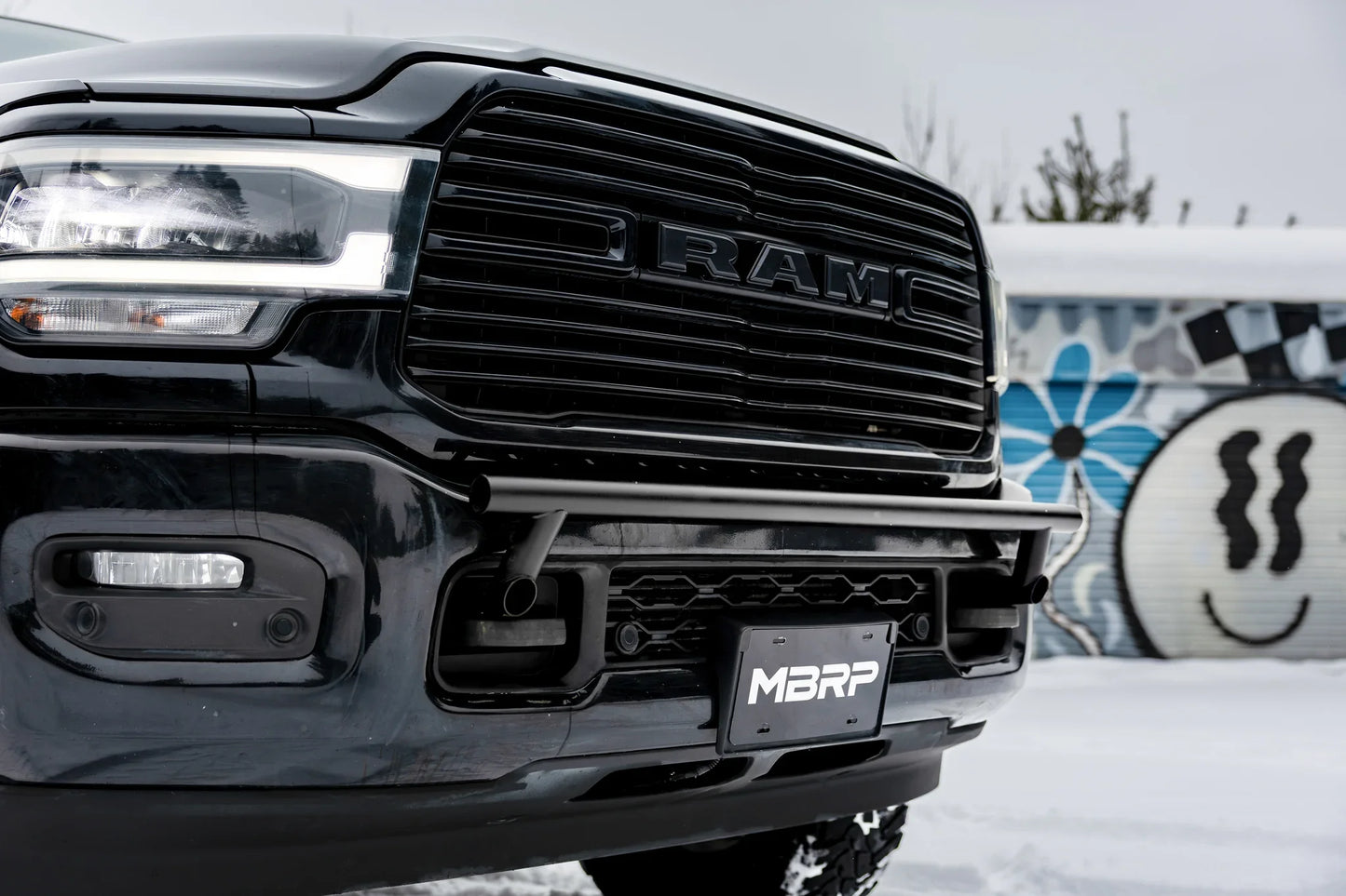 MBRP 19-26 RAM 2500 Black-Coated Bumper Light Bracket