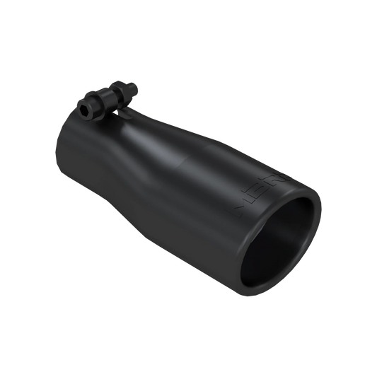 MBRP T5116BLK Exhaust Tip - 3.75" OD Oval 2.5" inlet 7" length | Black Coated