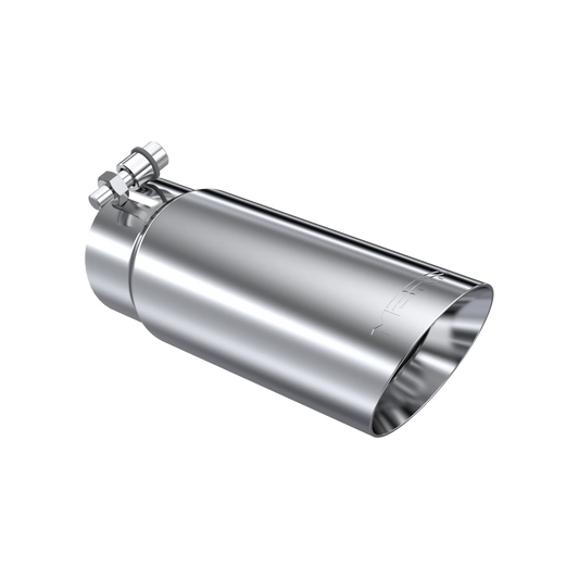 MBRP T5114 Exhaust Tip - 3.5" OD Dual Wall Angled End 3" inlet 10" length | T304 Stainless