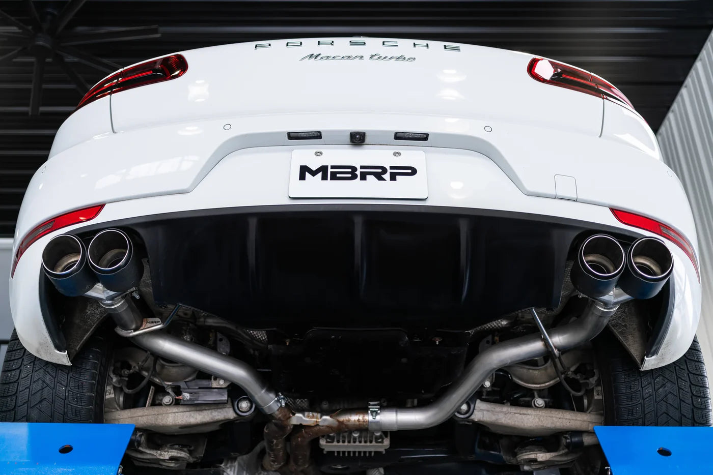 MBRP S56023CF Axle-Back Exhaust System - 2014-2025 Porsche Macan Turbo / S / GTS (Race) | T304 Stainless