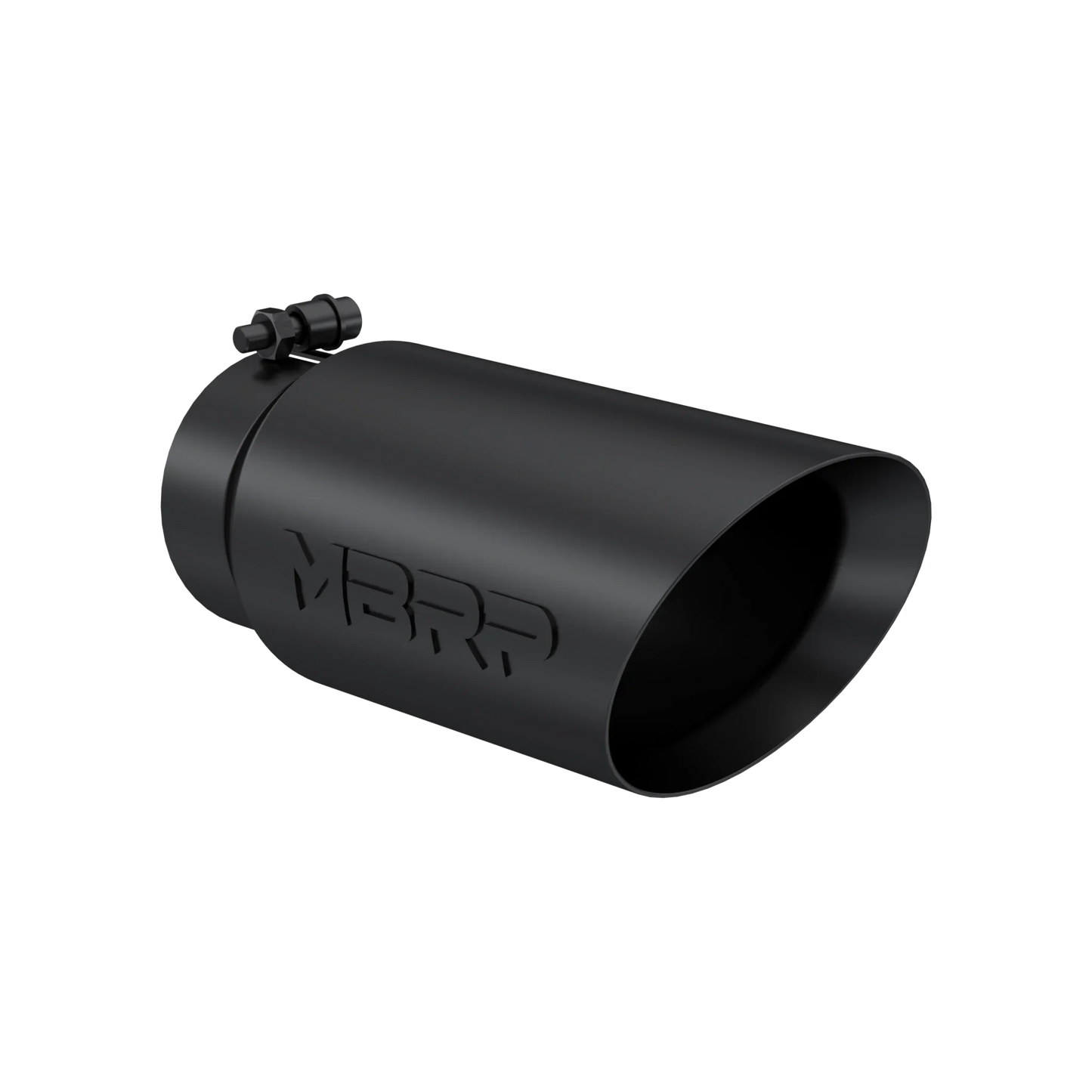 MBRP T5053BLK Exhaust Tip - 5" OD Dual Wall Angled 4" inlet 12" length | Black Coated