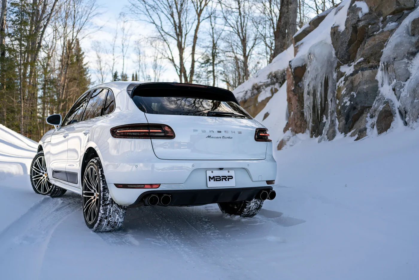 MBRP S56023CF Axle-Back Exhaust System - 2014-2025 Porsche Macan Turbo / S / GTS (Race) | T304 Stainless