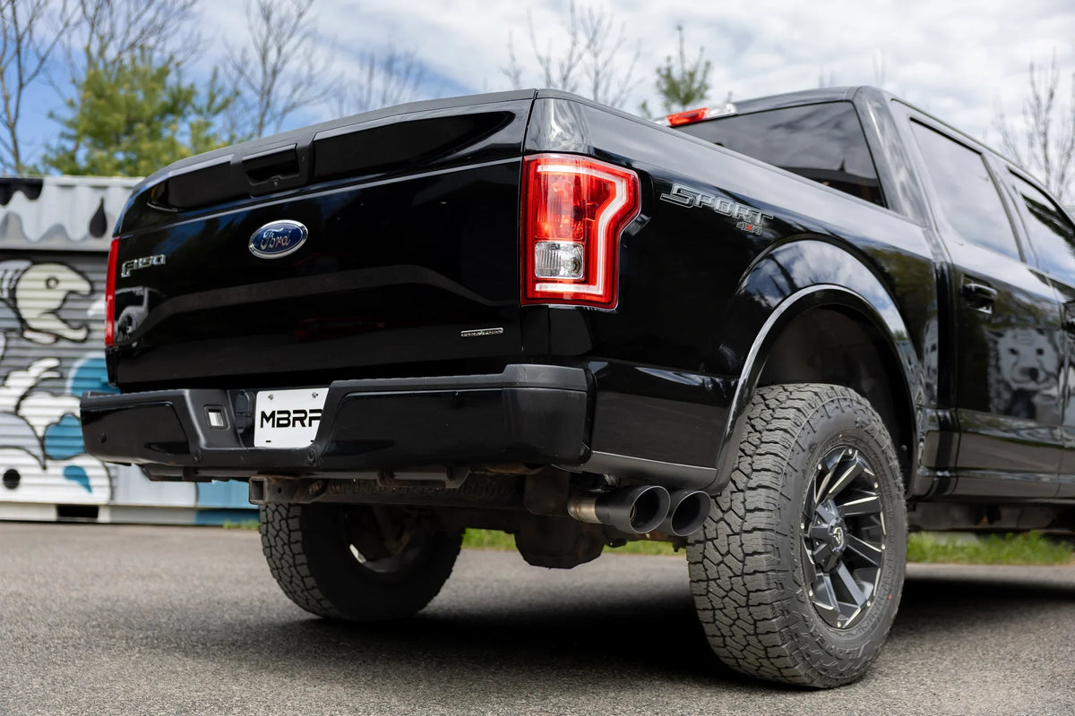 MBRP 15-20 Ford F-150 3in Single Side Exit Armor BLK Catback Exhaust