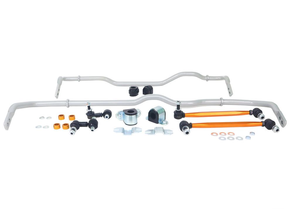 Whiteline BWK019 Front & Rear Sway Bar Kit for 2015-2020 Audi S3, 2015-2019 Audi A3 Quattro, 2015-2019 Volkswagen Golf R and More