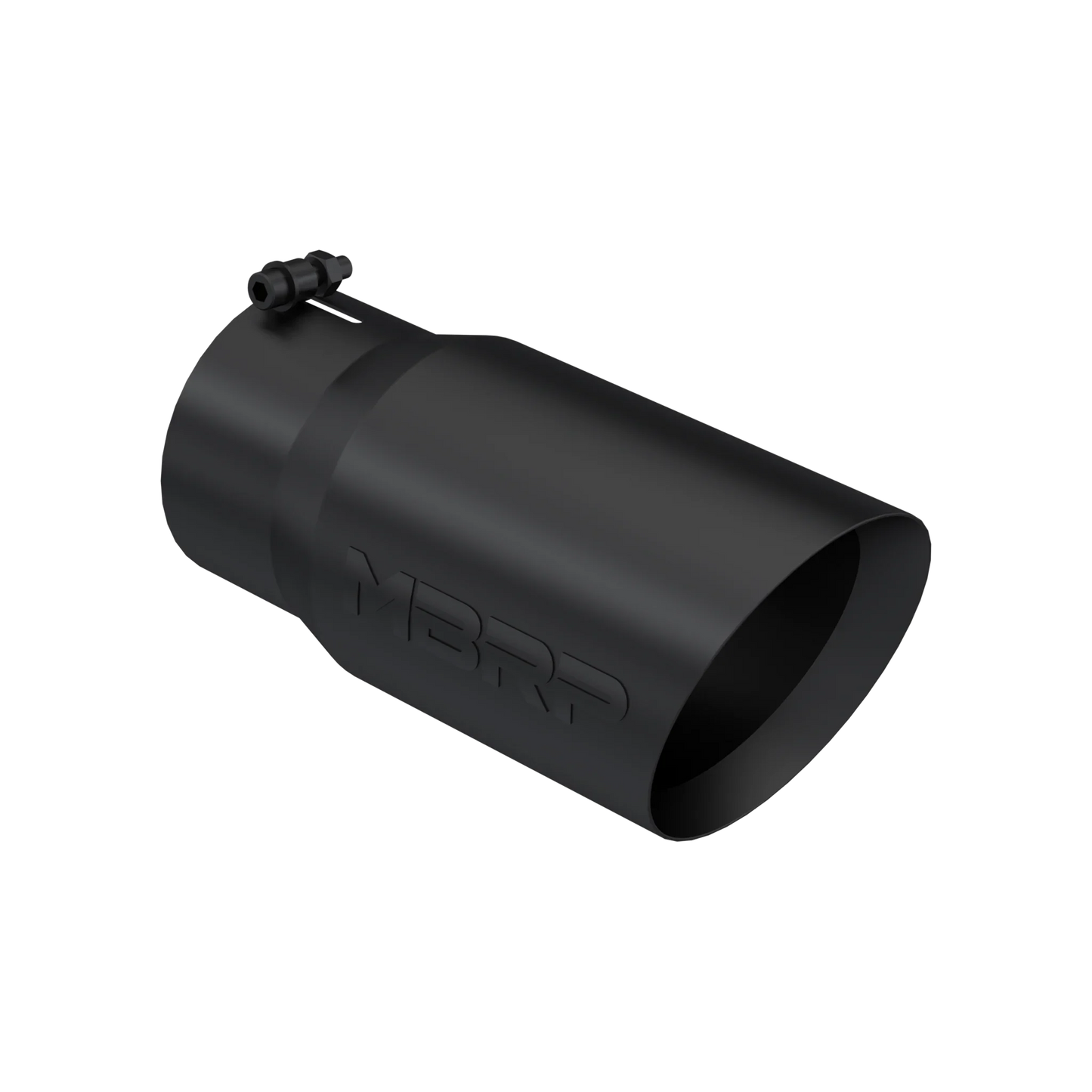 MBRP T5074BLK Exhaust Tip - 6" OD Dual Wall Angled 5" inlet 12" length | Black Coated